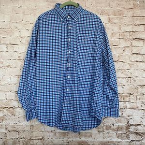 Vineyard Vines Sz L Whale Shirt Light Flannel